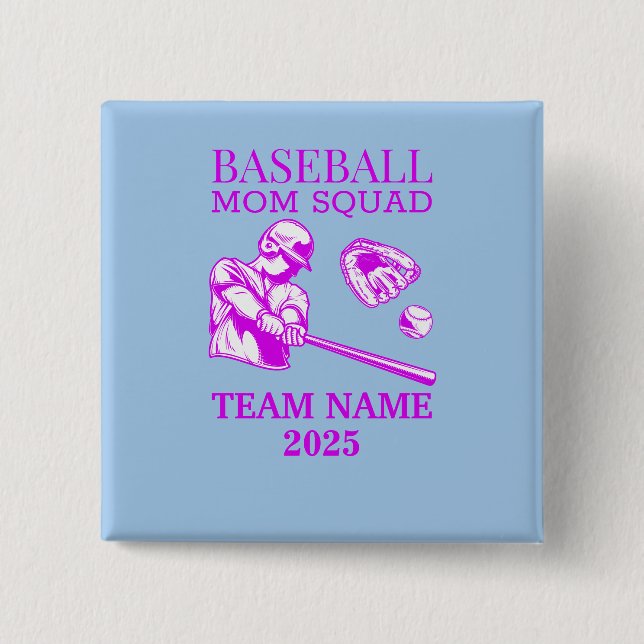 Personalisierte Baseball-Mutter  Button (Vorderseite)