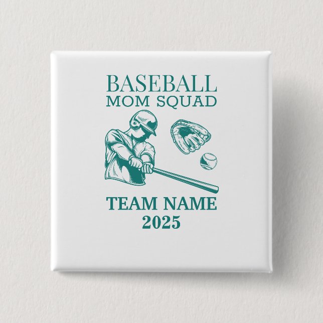 Personalisierte Baseball-Mutter  Button (Vorderseite)