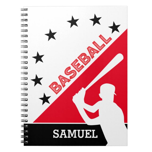 Personalisierte Baseball-Schule Notizblock (Vorderseite)