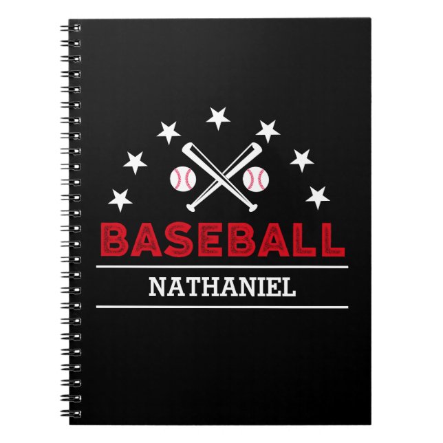 Personalisierte Baseball-Schule Notizblock (Vorderseite)