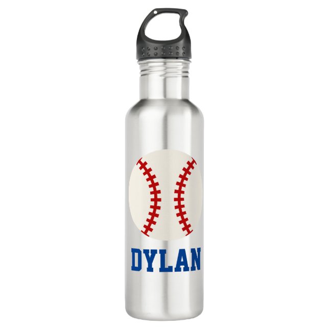 Personalisierte Baseball-Wasser-Flasche Edelstahlflasche (Vorderseite)