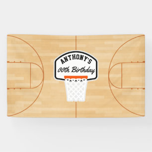 Personalisierte Basketball-Geburtstagsfeier Banner