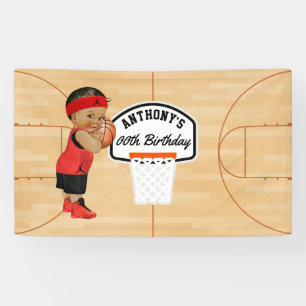 Personalisierte Basketball-Geburtstagsfeier Banner