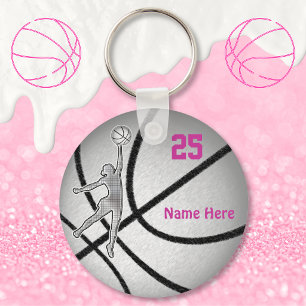Personalisierte Basketball-Geschenke für Mädchen Schlüsselanhänger