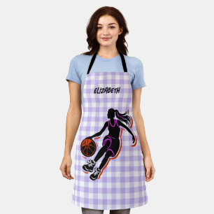 Personalisierte Basketball-Girl-Schürze Schürze