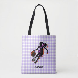 Personalisierte Basketball Girl Tote Tasche