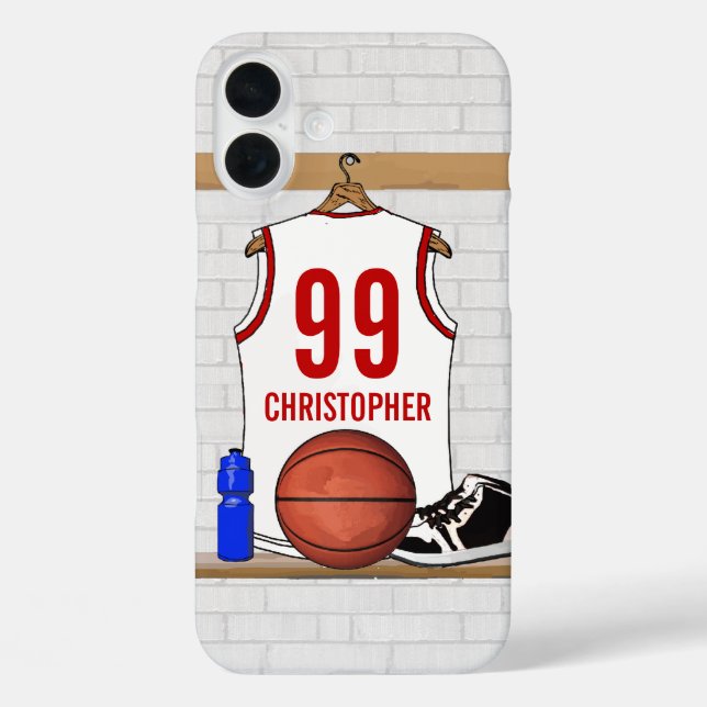 Personalisierte Basketball Jersey Case-Mate iPhone Hülle (Rückseite)