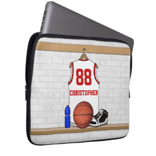 Personalisierte Basketball Jersey Laptopschutzhülle
