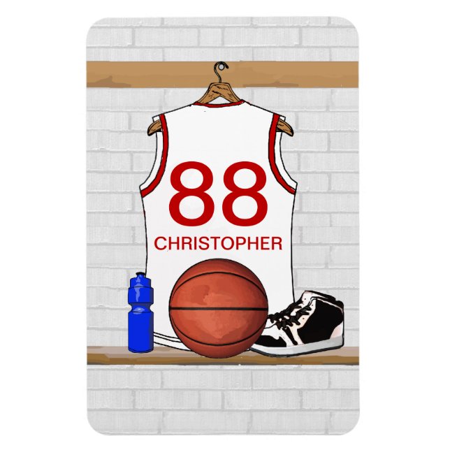 Personalisierte Basketball Jersey Magnet (Vertikal)