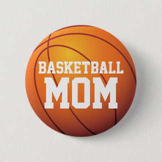 Personalisierte Basketball-Mama Button