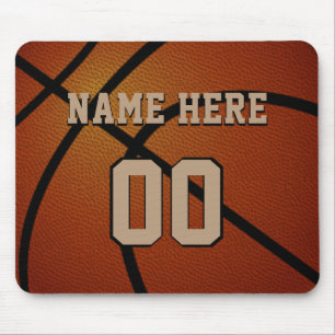 Personalisierte Basketball-Mauspad, Name, Nummer Mousepad