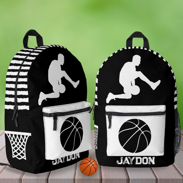Personalisierte Basketball-Trendschule Verlassen Bedruckter Rucksack (Von Creator hochgeladen)
