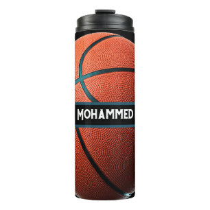 Personalisierte Basketball-Wasserflasche, individu Thermosbecher