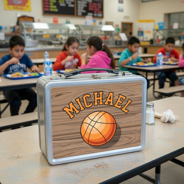 Personalisierte Basketballbox Metall Brotdose (Von Creator hochgeladen)
