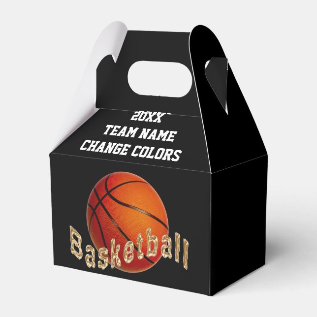 Personalisierte Basketballfavoriten, Boxen, JEDE F Geschenkschachtel (Vorderseite)