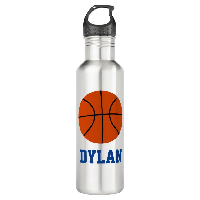 Personalisierte Basketballflasche Edelstahlflasche (Vorderseite)