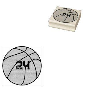 Personalisierte Basketballnummer Gummistempel