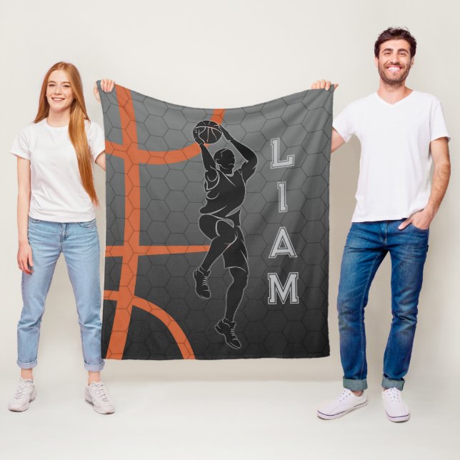 Personalisierte Basketballschuhe, Geschenke für Ba Fleecedecke (Beispiel)