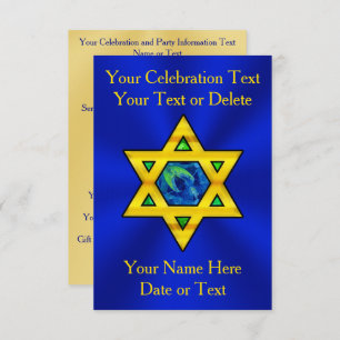 Personalisierte Bat Mitzvah, Bar Mitzvah Einladung
