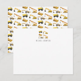 Personalisierte Bauskinder Mitteilungskarte