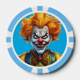 Personalisierte Beängstigende Clown Composite Poke Pokerchips