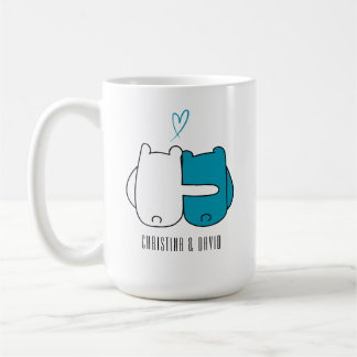 Personalisierte Bear Couple-Tasse Kaffeetasse