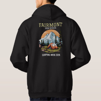 Personalisierte bearbeitbare Text Camping Theme Me Hoodie