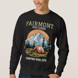 Personalisierte bearbeitbare Text Camping Theme Me Sweatshirt