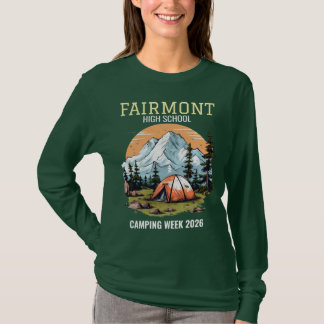 Personalisierte bearbeitbare Text Camping Theme Me T-Shirt