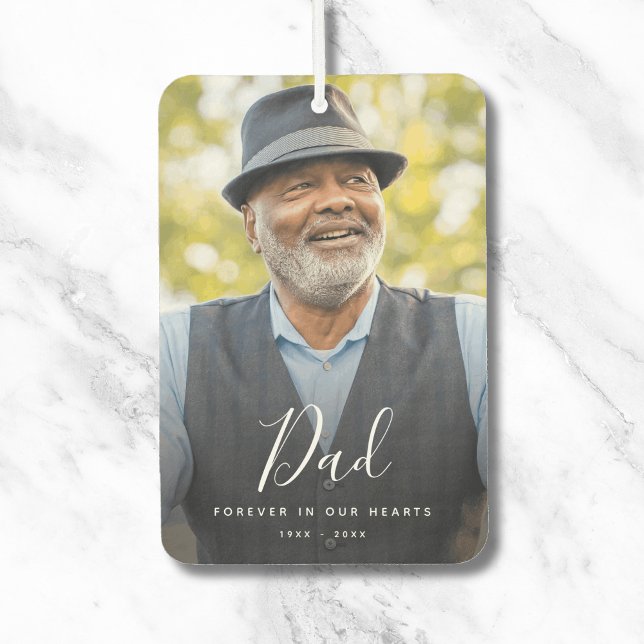 Personalisierte Beerdigung des Lebens Autolufterfrischer (Dad Photo Memorial Air Freshener)