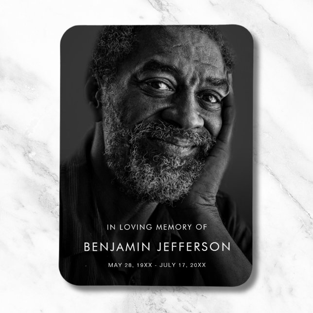 Personalisierte Beerdigung des Lebens Magnet (Photo Memorial Magnet)