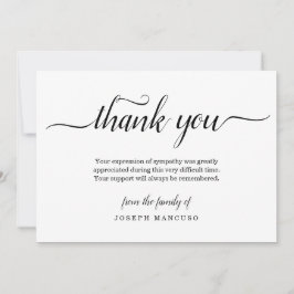 Personalisierte Begräbniskarte Dankeskarte