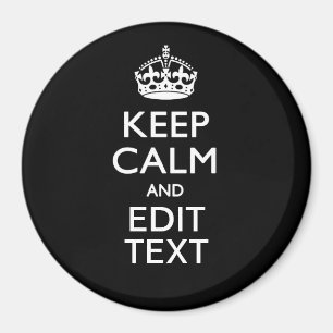 Personalisierte BEHALTEN CALM haben Ihren Text auf Magnet