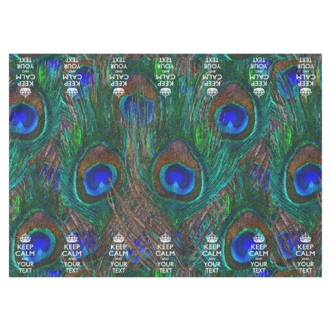 Personalisierte Behalten Ruhe und Ihr Text Peak Tischdecke (Vorderseite (Horizontal))