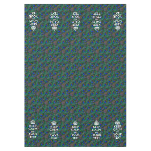 Personalisierte Behalten Ruhe und Ihr Text Peak Tischdecke