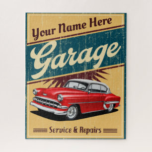 Personalisierte Bel Air Garage Puzzle