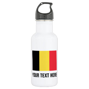 Personalisierte belgische Flasche mit Wasser für  Trinkflasche