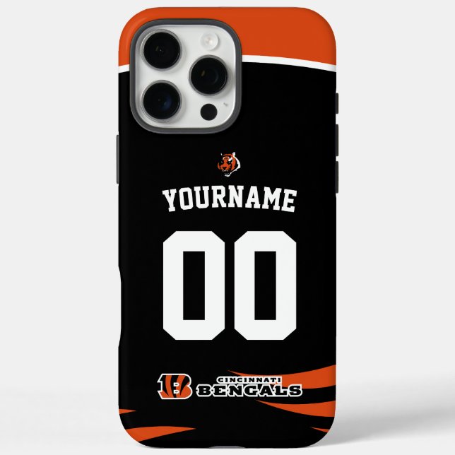 Personalisierte Bengale Jersey American Football Case-Mate iPhone Hülle (Rückseite)