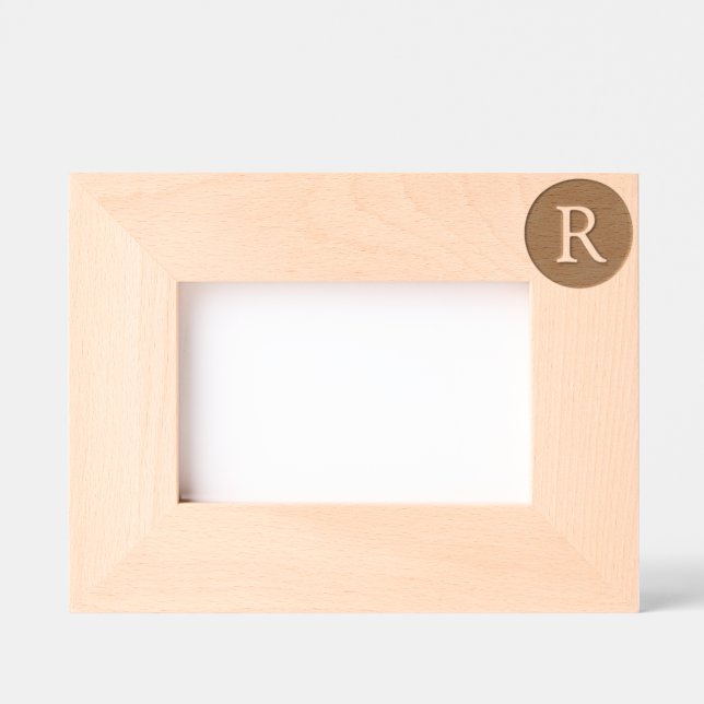 Personalisierte, benutzerdefinierte Buchstabenmono Geätzte Rahmen (Vorderseite)