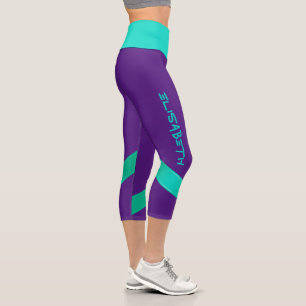 Personalisierte benutzerdefinierte Darstellung - V Capri Leggings