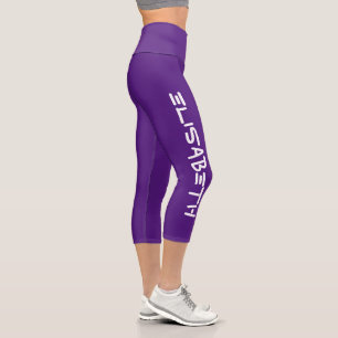Personalisierte benutzerdefinierte Darstellung - V Capri Leggings