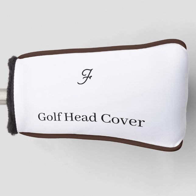 Personalisierte benutzerdefinierte einfache Golf-H Golf Headcover (Vorderseite)