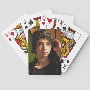 Personalisierte benutzerdefinierte Familienfoto-Bi Spielkarten