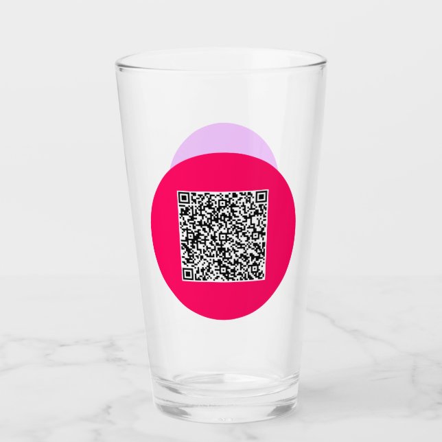 Personalisierte benutzerdefinierte Farbe des YouQR Glas (Vorderseite)