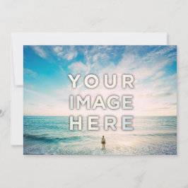 Personalisierte benutzerdefinierte Foto- oder Logo Einladung