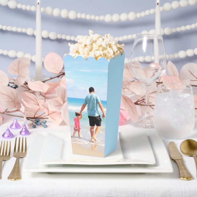 Personalisierte benutzerdefinierte Foto-Popcornfel Geschenkschachtel (Hochzeit)