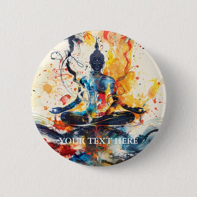 Personalisierte benutzerdefinierte Foto- und Texte Button (Vorderseite)