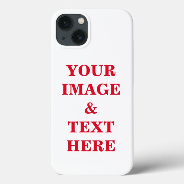 Personalisierte benutzerdefinierte Foto- und Texte Case-Mate iPhone Hülle (Rückseite)
