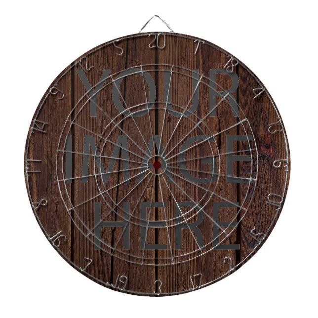 Personalisierte benutzerdefinierte Foto- und Texte Dartscheibe (vorne)