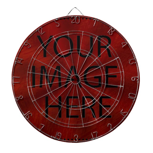 Personalisierte benutzerdefinierte Foto- und Texte Dartscheibe (vorne)